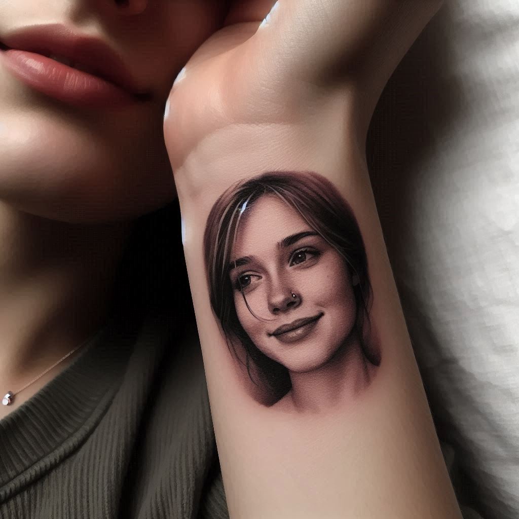 2-a-loved-ones-face-as-a-small-portrait-tattoo-on-the-forearm